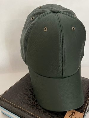 Cap Cuero Verde Liso AR