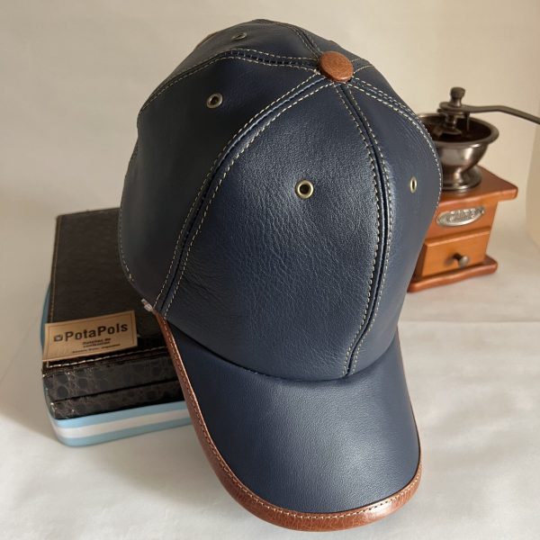 Cap Cuero Azul Combinado con Suela AR